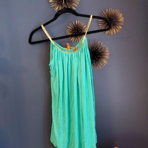 NEW Anama Brand Seafoam Green Tank, braided straps